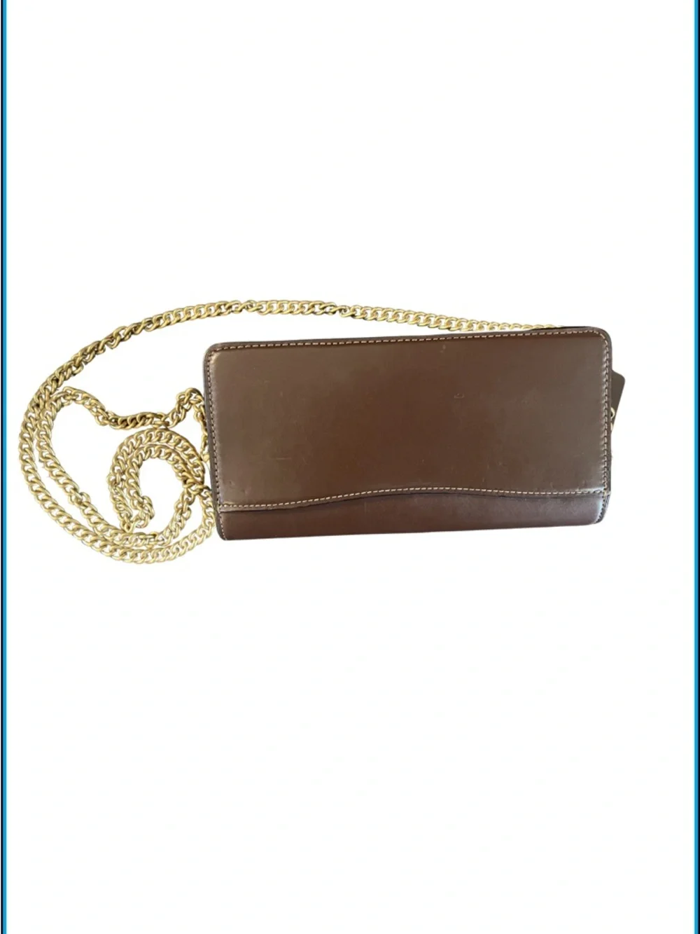 Coach Evie Long Wallet with Chain | Maple Brown - Picture 5 of 8
